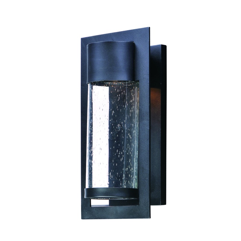 Maxim 55892BGBK Focus LED Outdoor Wall Sconce, Black