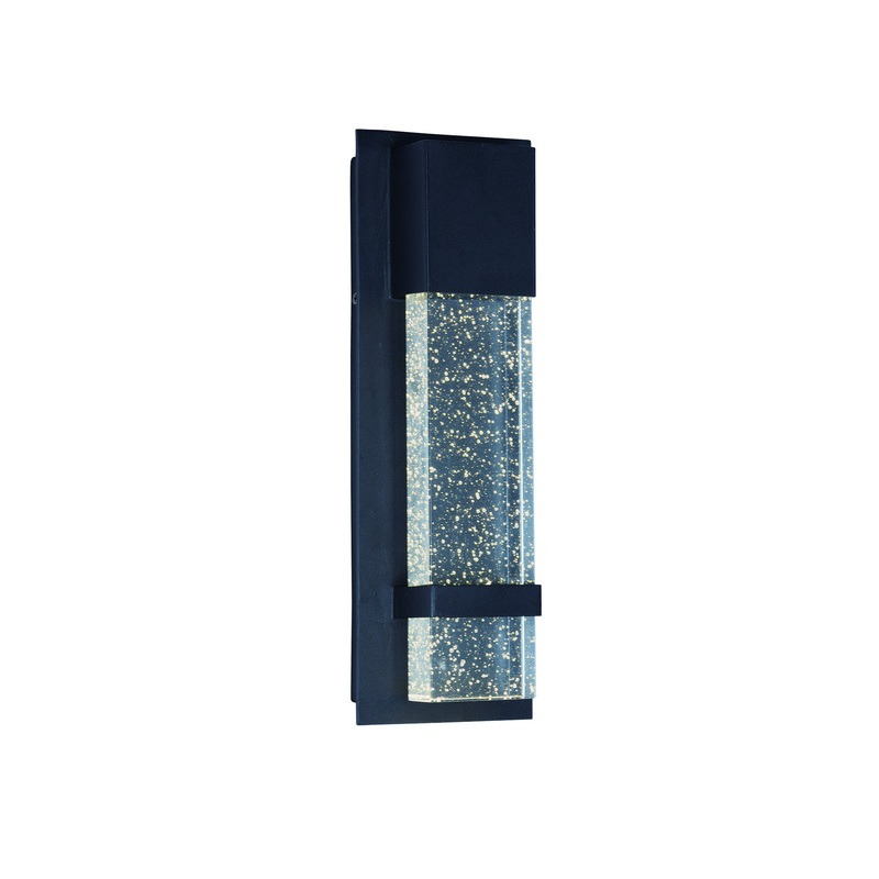 Maxim 55910BGBK Cascade LED Outdoor Wall Sconce, Black
