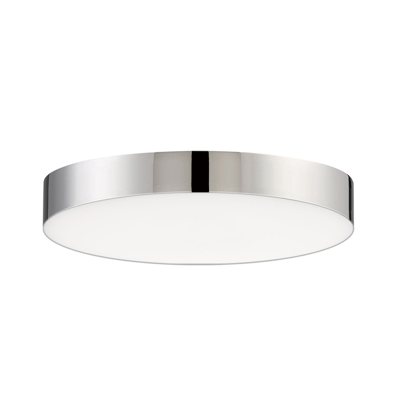Maxim 57660WTPC Trim LED Flush Mount, Polished Chrome