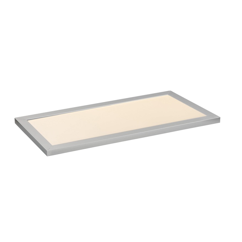 Maxim 57762WTAL Sky LED Flush Mount, Brushed Aluminum
