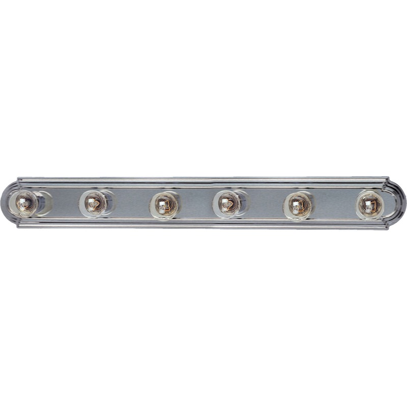 Maxim 7126SN Essentials - 712x Six Light Bath Vanity, Satin Nickel