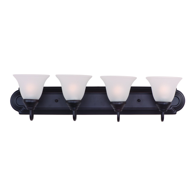 Maxim 8014FTOI Essentials - 801x Four Light Bath Vanity, Oil Rubbed Bronze