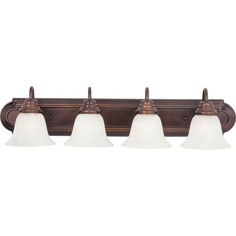 Maxim 8014MROI Essentials - 801x Four Light Bath Vanity, Oil Rubbed Bronze