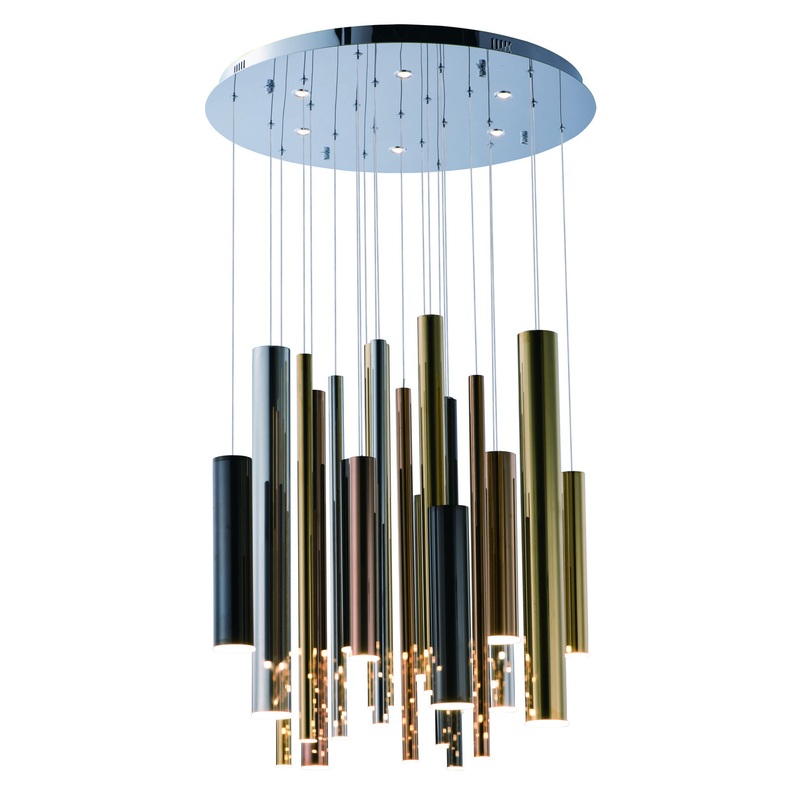 ET2 E10020-MPLT Flute LED Pendant, Multi-Plated