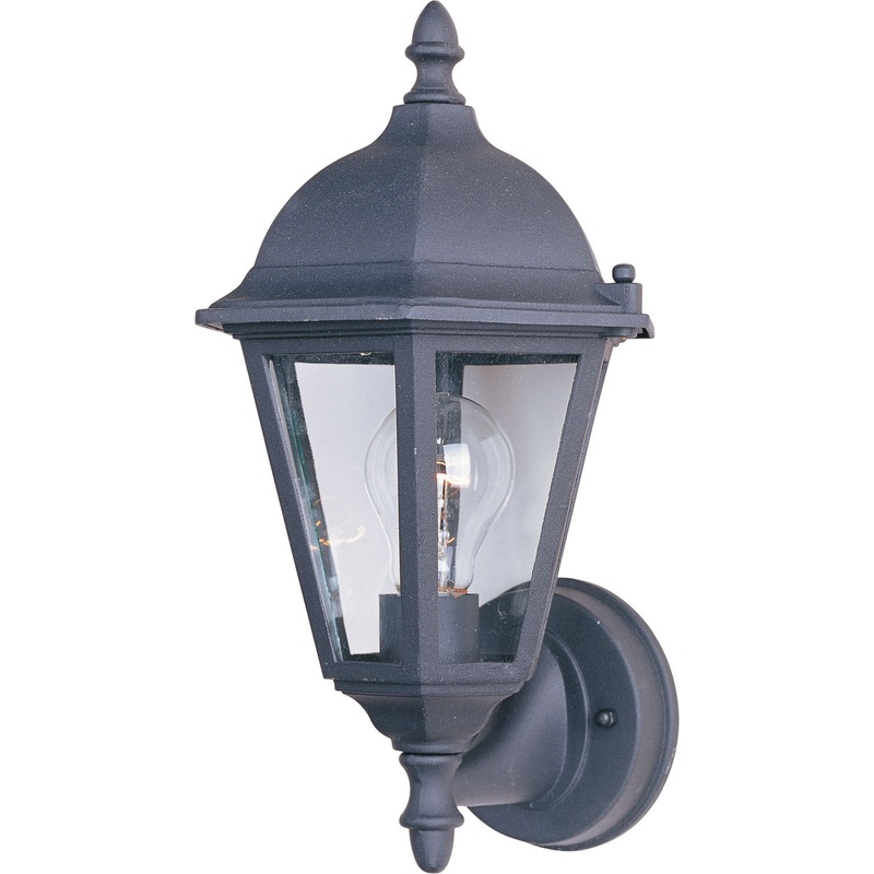 Maxim 1002BK Westlake One Light Outdoor Wall Lantern, Black
