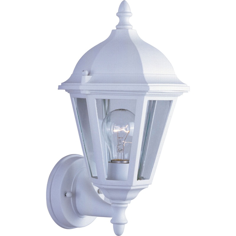 Maxim 1002WT Westlake One Light Outdoor Wall Lantern, White