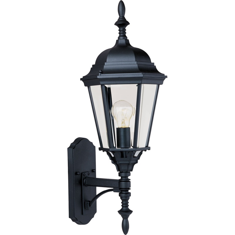 Maxim 1003BK Westlake One Light Outdoor Wall Lantern, Black