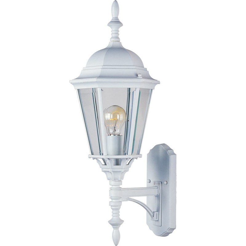 Maxim 1003WT Westlake One Light Outdoor Wall Lantern, White