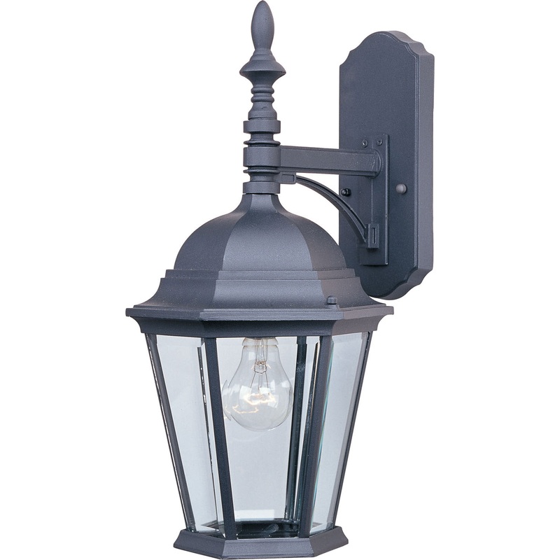 Maxim 1004BK Westlake One Light Outdoor Wall Lantern, Black