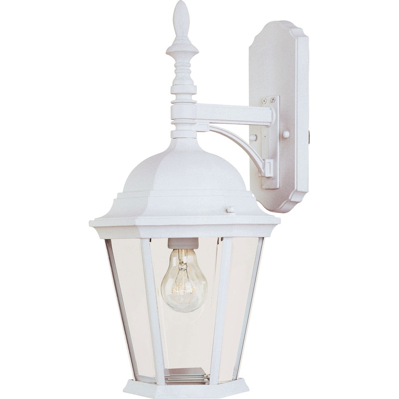 Maxim 1004WT Westlake One Light Outdoor Wall Lantern, White