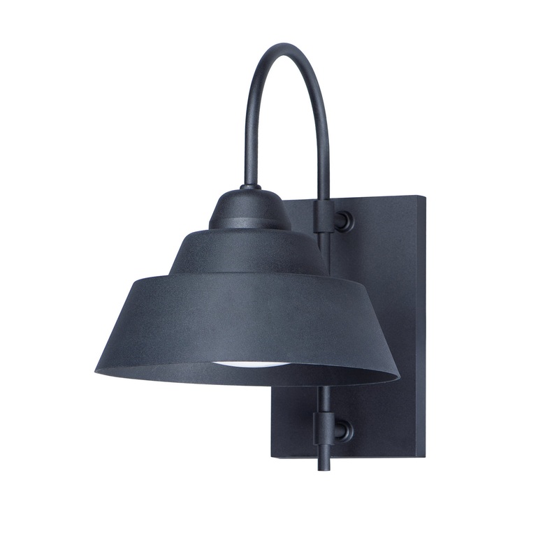 Maxim 10104BK Shoreline One Light Outdoor Wall Lantern, Black