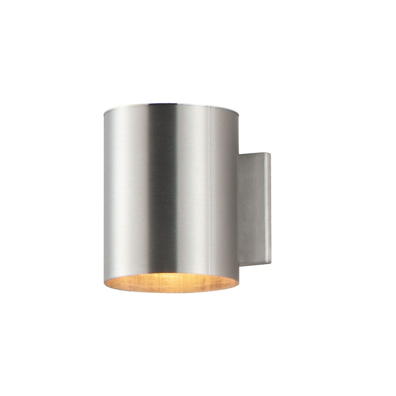 Maxim 26106AL Outpost One Light Outdoor Wall Lantern, Brushed Aluminum