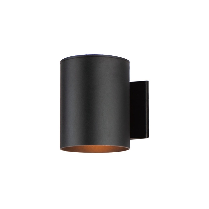 Maxim 26106BK Outpost One Light Outdoor Wall Lantern, Black