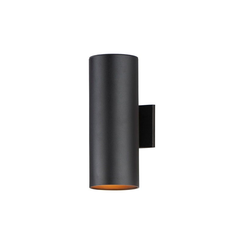 Maxim 26108BK Outpost Two Light Outdoor Wall Lantern, Black
