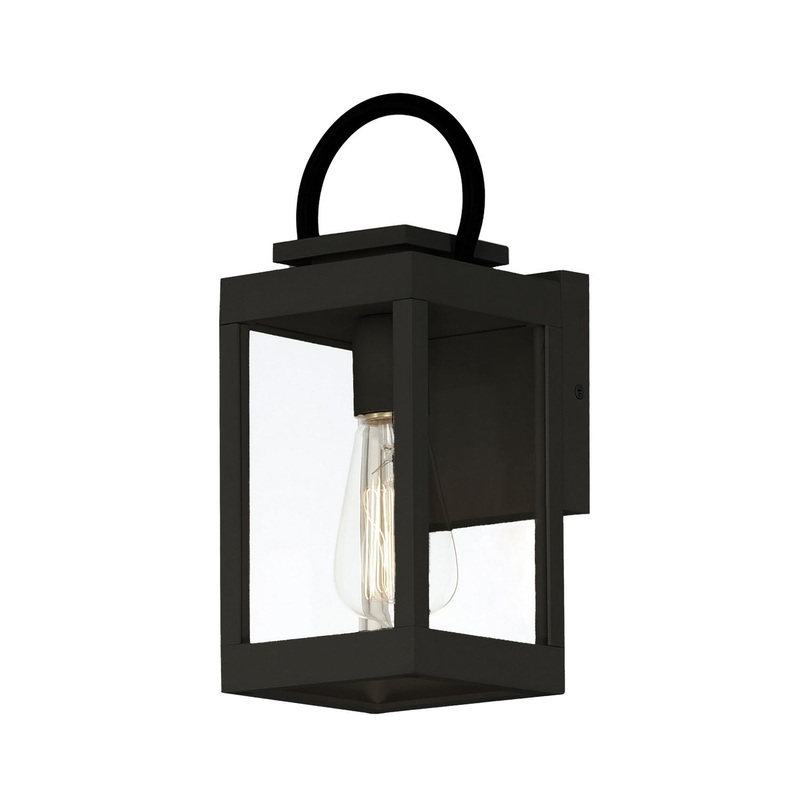 Maxim 40312CLBK Nassau Vivex One Light Outdoor Wall Sconce, Black