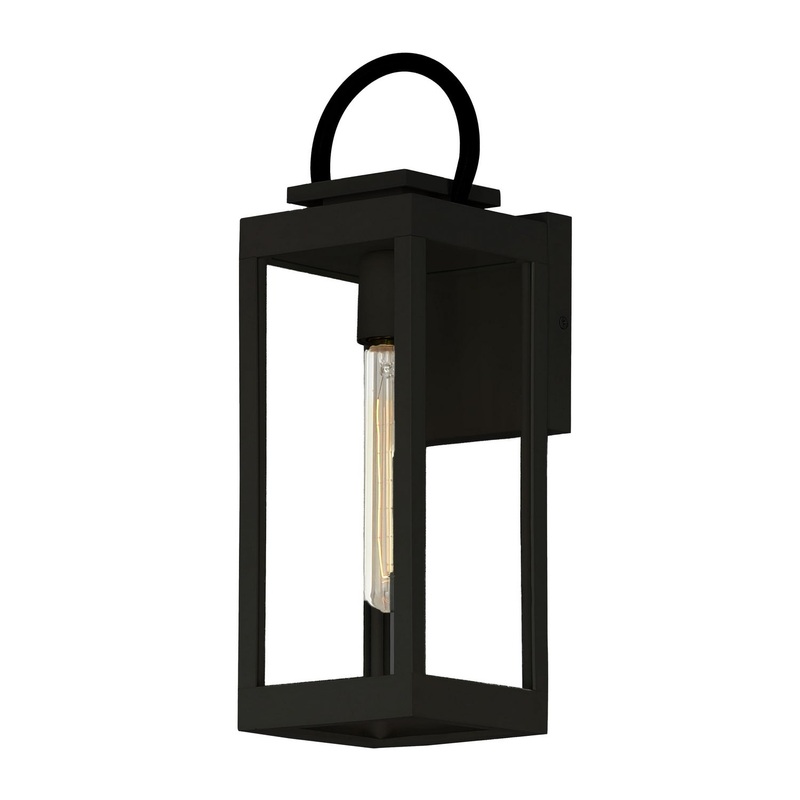 Maxim 40314CLBK Nassau Vivex One Light Outdoor Wall Sconce, Black