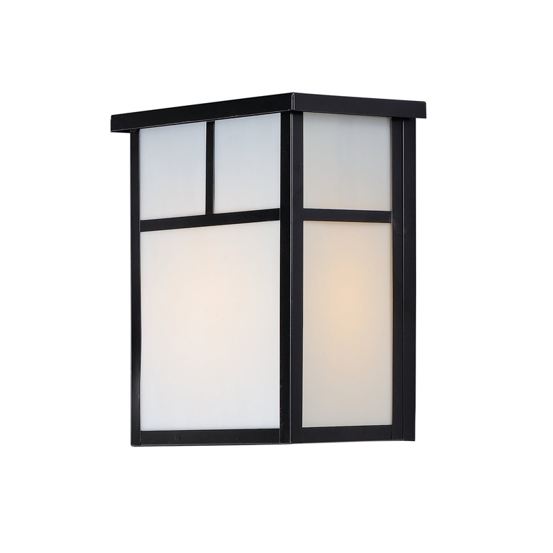 Maxim 4051WTBK Coldwater Two Light Outdoor Wall Lantern, Black
