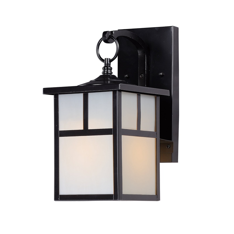 Maxim 4053WTBK Coldwater One Light Outdoor Wall Lantern, Black