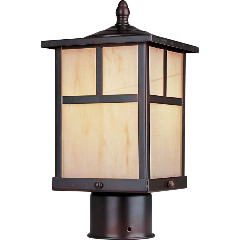 Maxim 4055HOBU Coldwater One Light Outdoor Pole/Post Lantern, Burnished