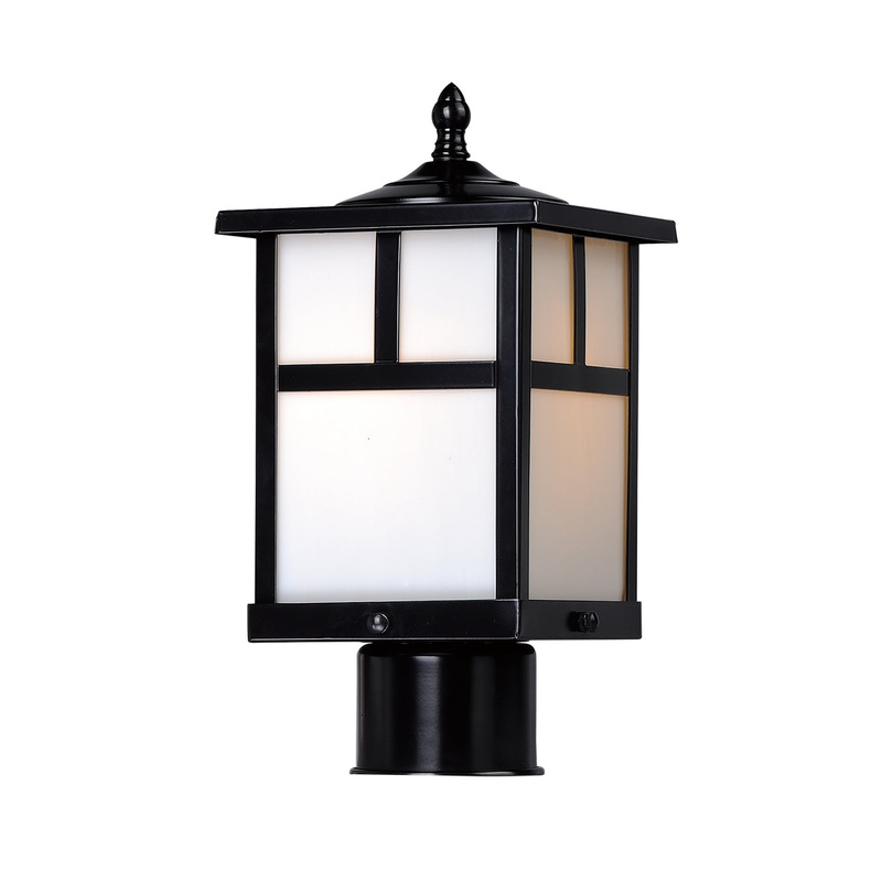 Maxim 4055WTBK Coldwater One Light Outdoor Pole/Post Lantern, Black