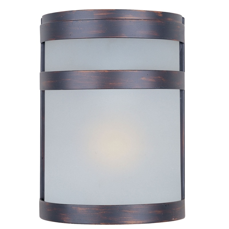 Maxim 5000FTOI Arc One Light Outdoor Wall Lantern, Oil Rubbed Bronze