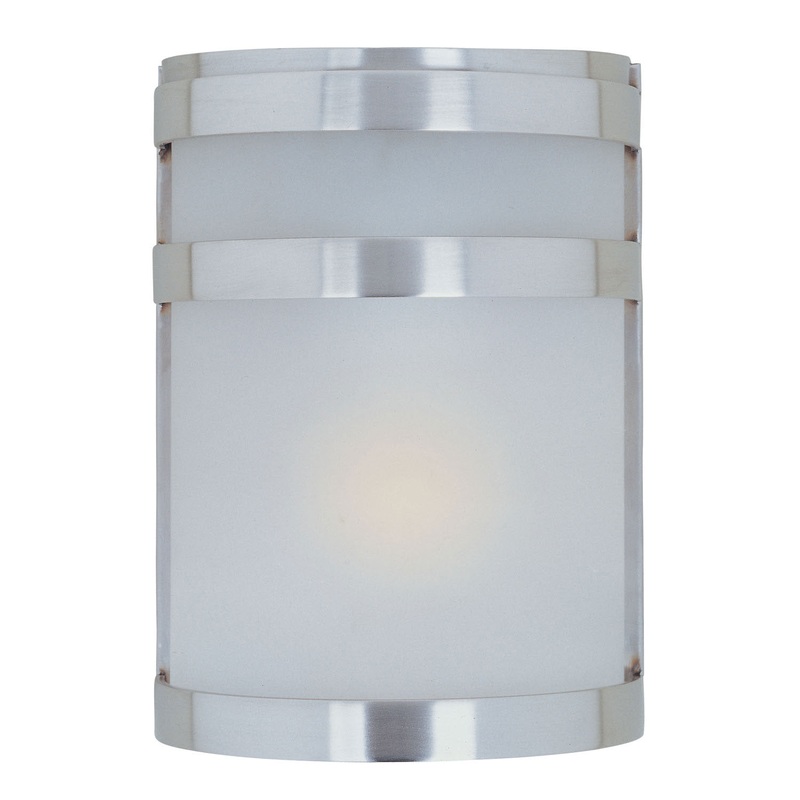 Maxim 5000FTSST Arc One Light Outdoor Wall Lantern, Stainless Steel