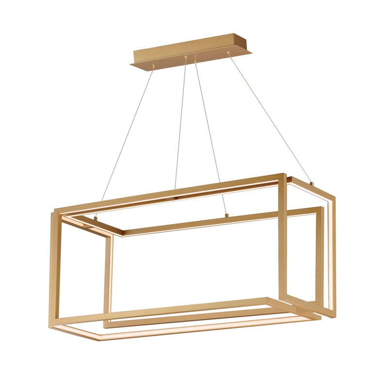 ET2 E21266-GLD Penrose LED Linear Pendant, Gold