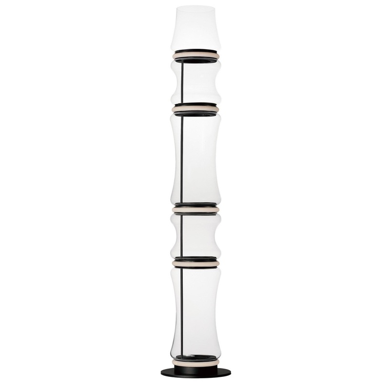 ET2 E21389-18BK Syndicate LED Floor Lamp, Black