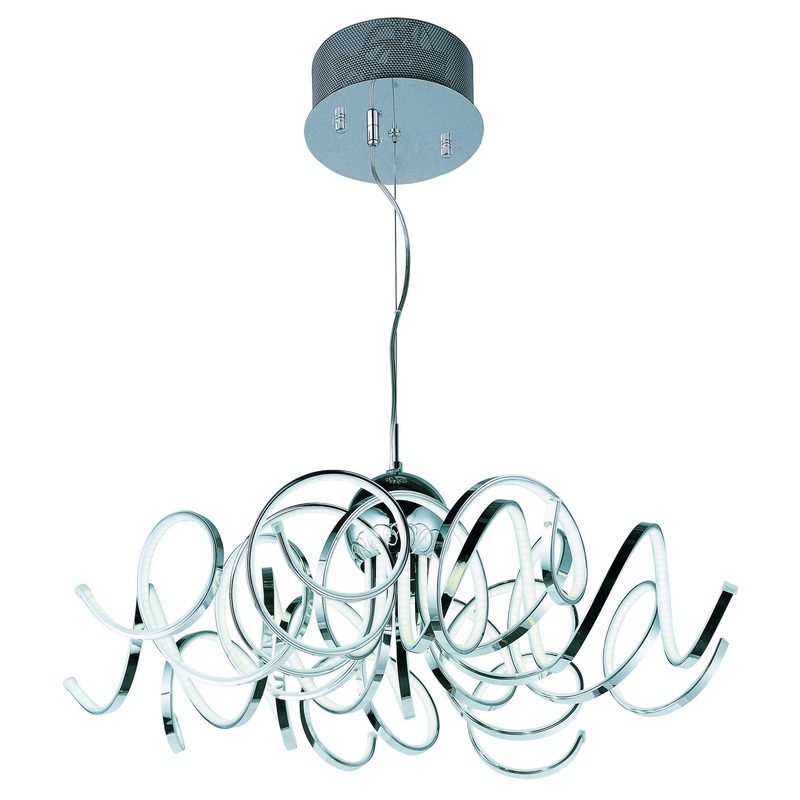 ET2 E21415-PC Chaos LED Pendant, Polished Chrome
