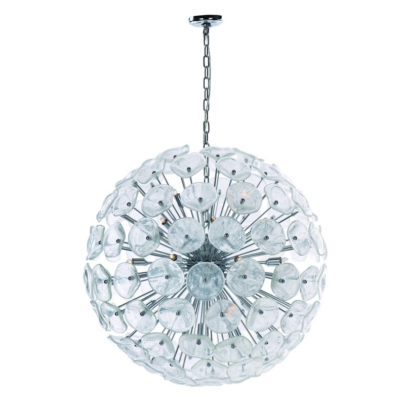 ET2 E22096-28 Fiori 28 Light Pendant, Polished Chrome