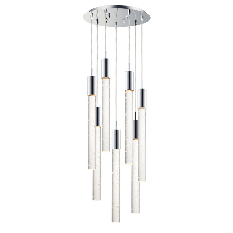 ET2 E22877-91PC Big Fizz LED Pendant, Polished Chrome
