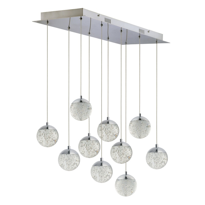 ET2 E24266-91PC Orb II LED Pendant, Polished Chrome