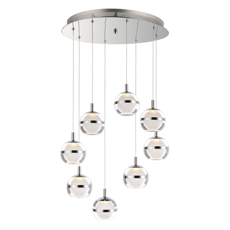 ET2 E24598-93PC Swank LED Pendant, Polished Chrome