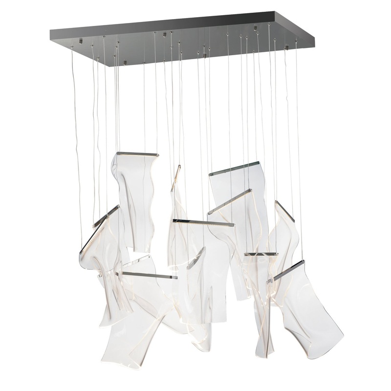 ET2 E24878-133BGM Rinkle LED Pendant, Brushed Gunmetal