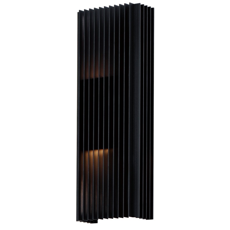 ET2 E30117-BK Rampart LED Outdoor Wall Sconce, Black
