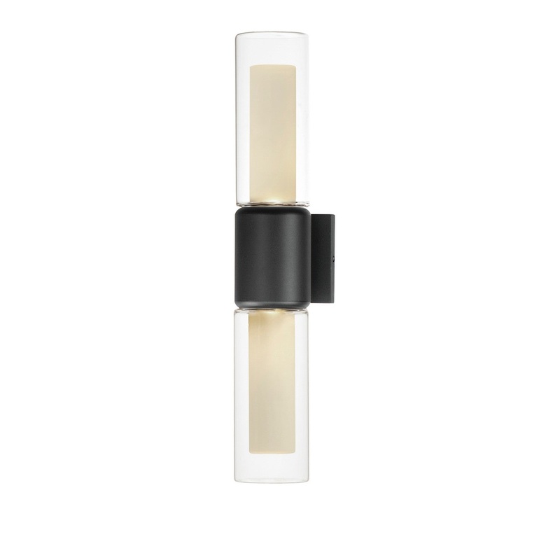 ET2 E30194-93BK Dram LED Outdoor Wall Sconce, Black