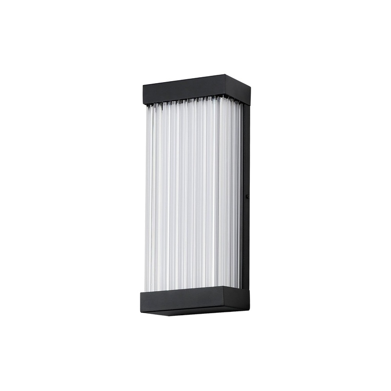 ET2 E30230-122BK Acropolis LED Outdoor Wall Sconce, Black