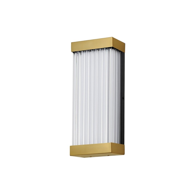 ET2 E30230-122NAB Acropolis LED Outdoor Wall Sconce, Natural Aged Brass
