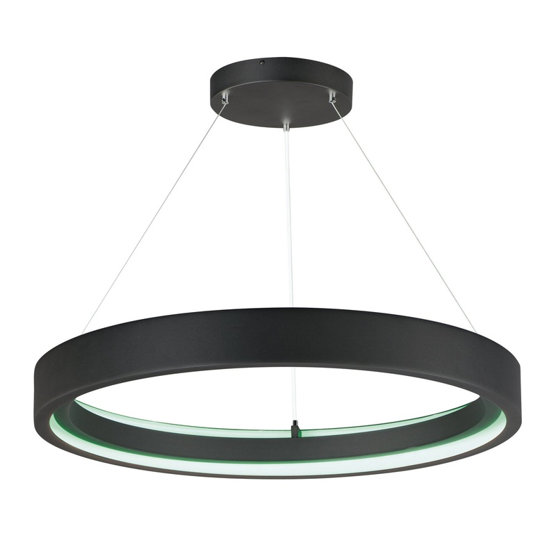ET2 E35106-BK iCorona WiZ LED Pendant, Black