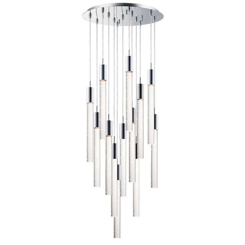 ET2 E22878-91PC Big Fizz LED Pendant, Polished Chrome