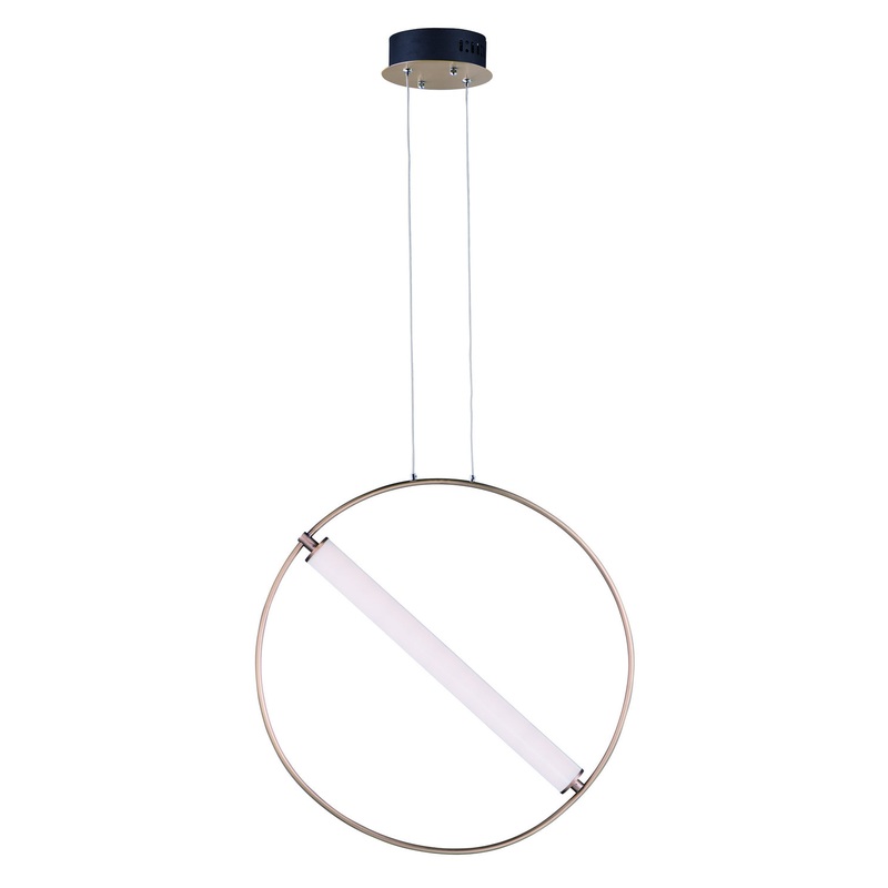 ET2 E23275-93BKSFTG Flare LED Pendant, Black / Soft Gold