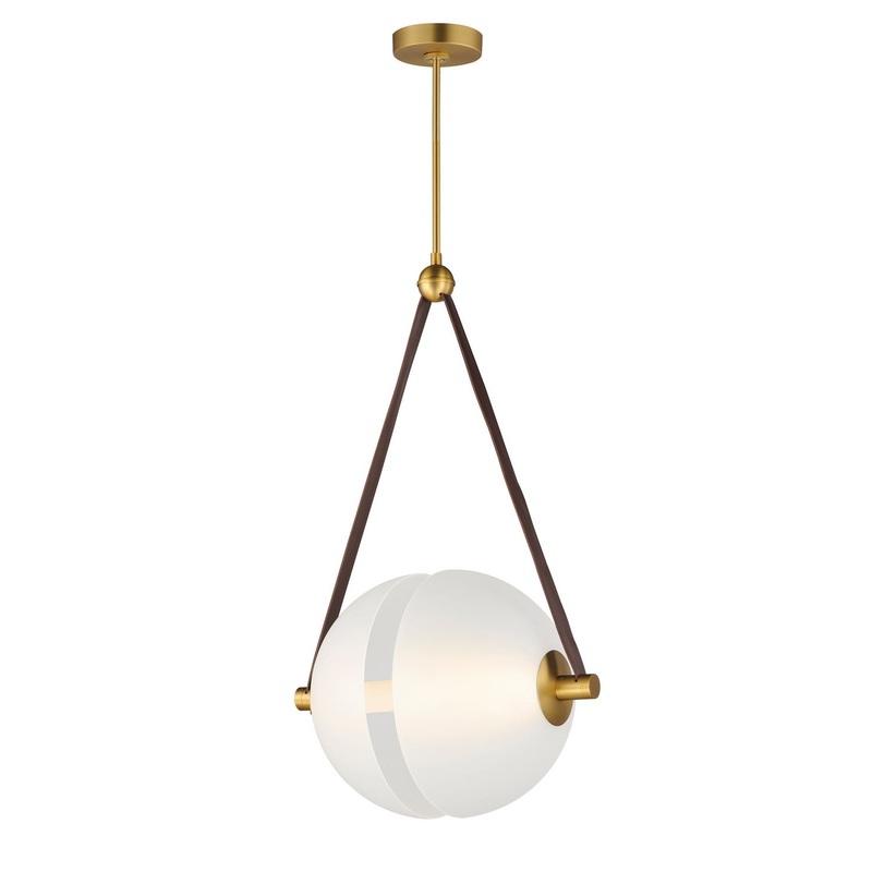 ET2 E24089-90NAB Dispatch LED Pendant, Natural Aged Brass