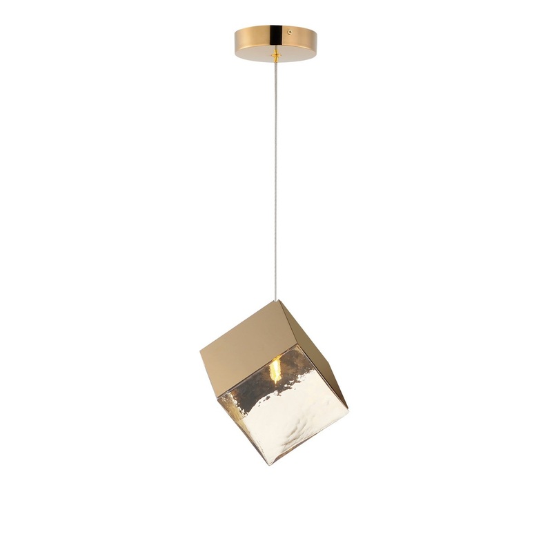 ET2 E24681-26FG Ice Cube LED Pendant, French Gold