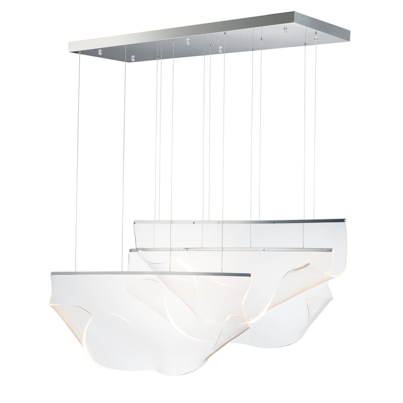 ET2 E24873-133PC Rinkle LED Pendant, Polished Chrome