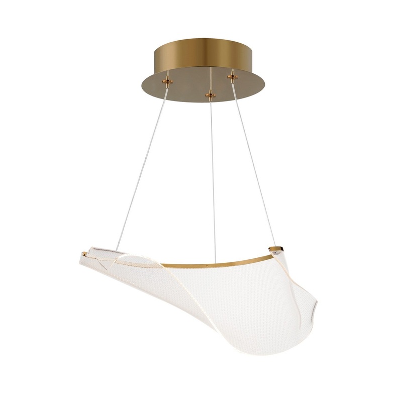 ET2 E24881-133FG Rinkle LED Pendant, French Gold