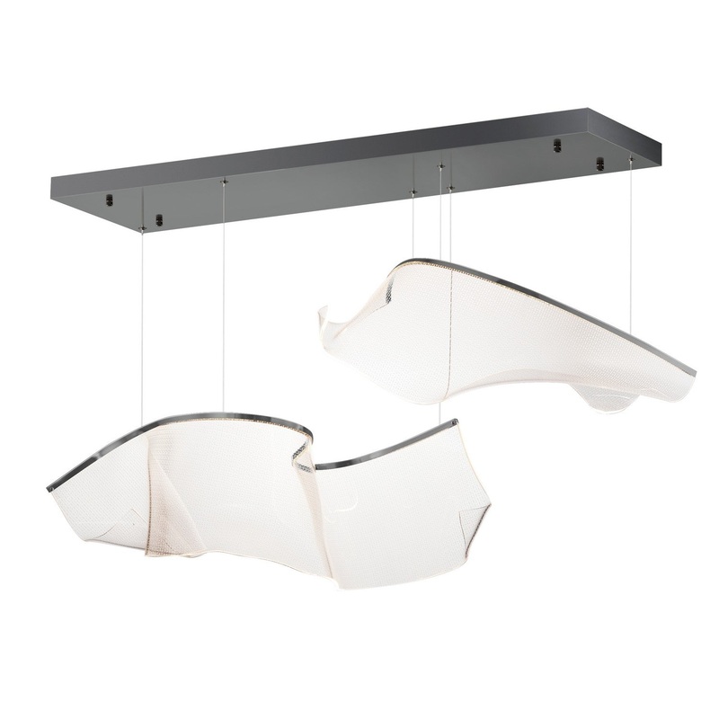 ET2 E24882-133BGM Rinkle LED Pendant, Brushed Gunmetal