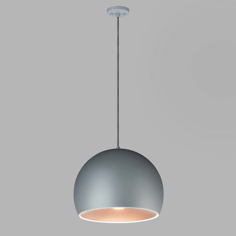 ET2 E24924-DGCOF Palla LED Pendant, Dark Grey / Coffee