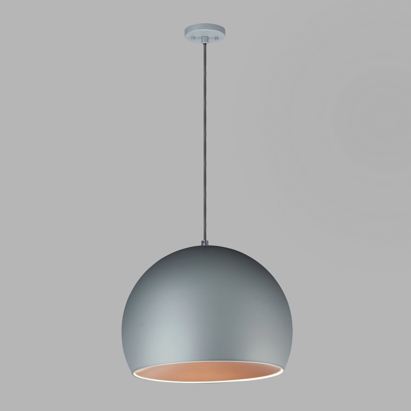 ET2 E24926-DGCOF Palla LED Pendant, Dark Grey / Coffee