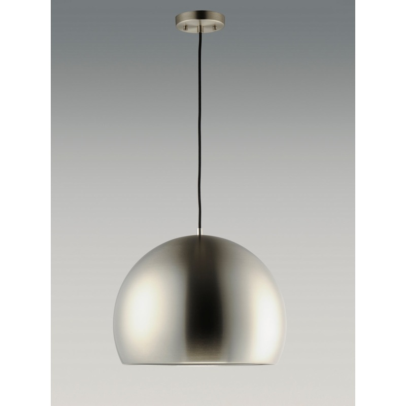 ET2 E24926-SNBK Palla LED Pendant, Satin Nickel / Black