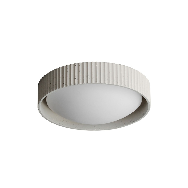 ET2 E25051-CHK Souffle LED Flush Mount, Chaulk White